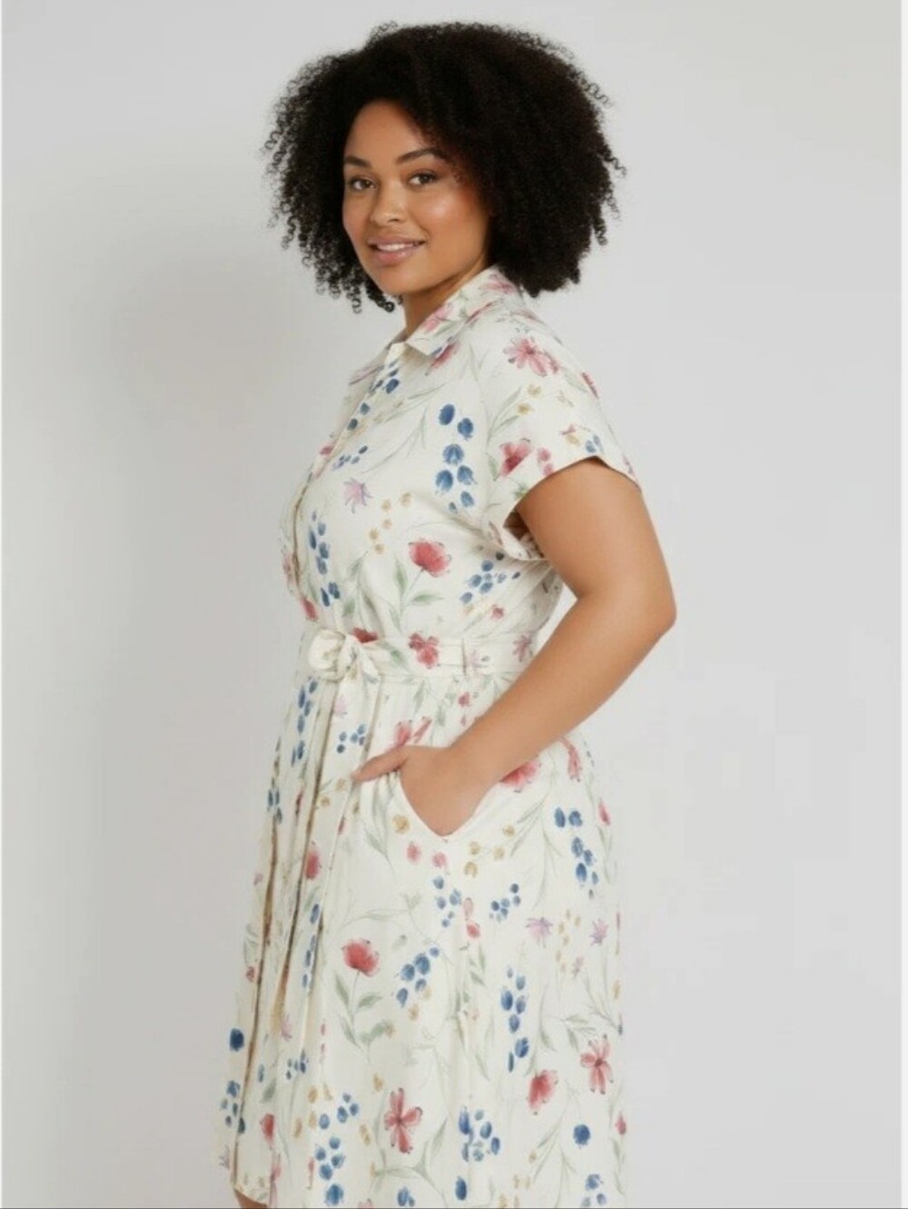 French Connection Floral Dress XXL